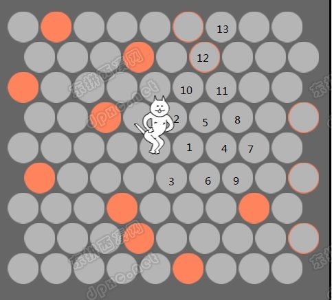 圈住小猫游戏技巧攻略 让你用最少步数圈住它!1 游戏 攻略 技巧 圈住小猫