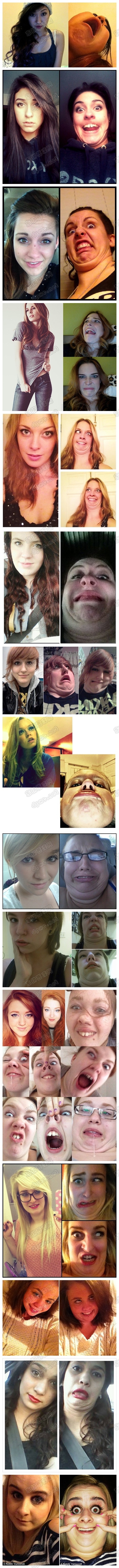 女生自拍角度真的很重要!45度角拍出来的照片效果最好。 自拍角度 自拍 45度