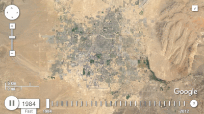 借助谷歌卫星地图观察世界30年来的巨大变迁 谷歌卫星地图