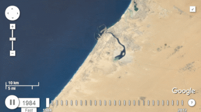 借助谷歌卫星地图观察世界30年来的巨大变迁 谷歌卫星地图