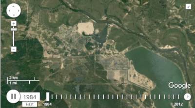 借助谷歌卫星地图观察世界30年来的巨大变迁 谷歌卫星地图