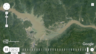 借助谷歌卫星地图观察世界30年来的巨大变迁 谷歌卫星地图