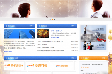 【织梦模板】金黄色金融投资信息类企业织梦模板 - 壹忧舍