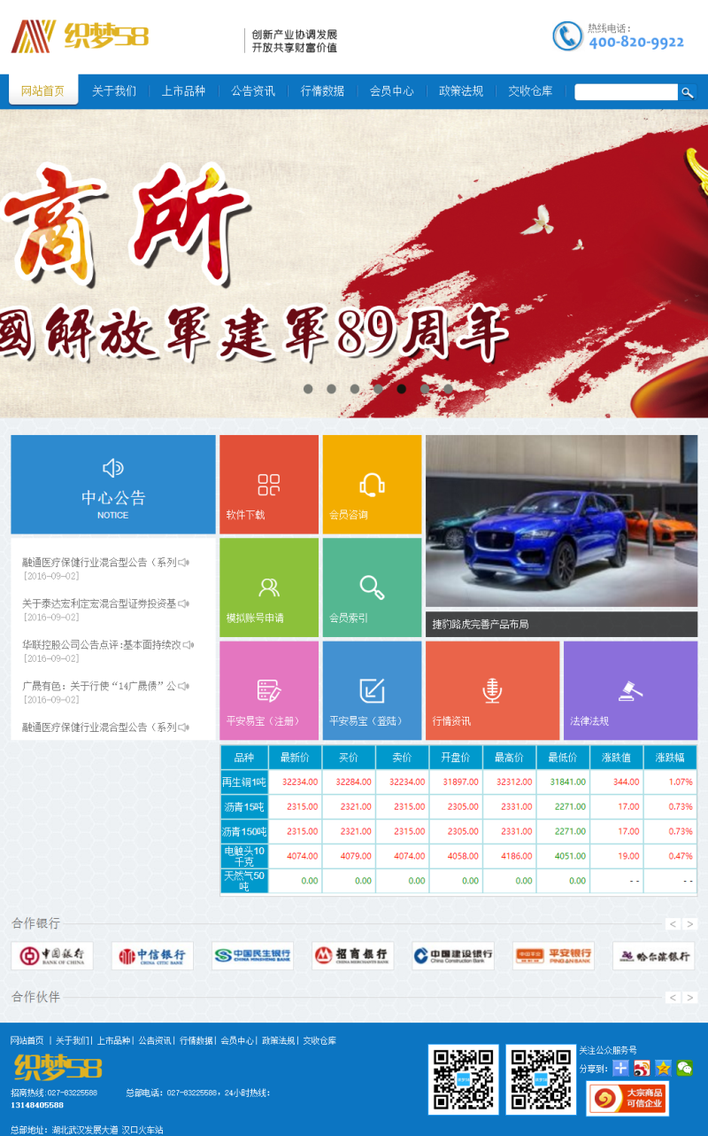 【织梦模板】贵金属金融能源化工期货投资类网站织梦dedecms模板 - 壹忧舍