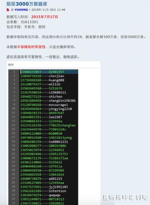 网传陌陌3000万数据在暗网出售 售价仅为50美金 - 壹忧舍