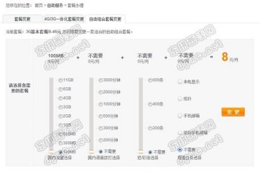 联通3G支持”自由组合套餐”了!可根据自己实际需要个性定制。 - 壹忧舍