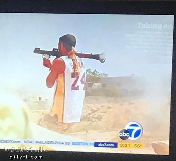 最硬核科蜜 身穿科比球衣肩扛RPG曼巴精神无处不在 - 壹忧舍