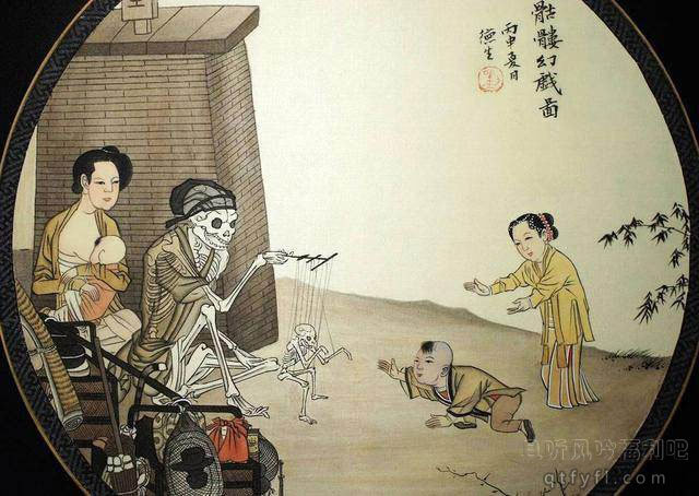 沉睡了八百多年的鬼画骷髅幻戏图,背后含义令人悲痛 - 壹忧舍