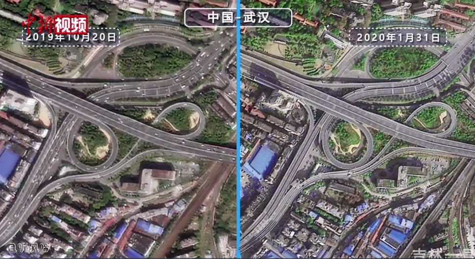 吉林一号拍下疫情前后的世界 疫情前后变化极大 - 壹忧舍