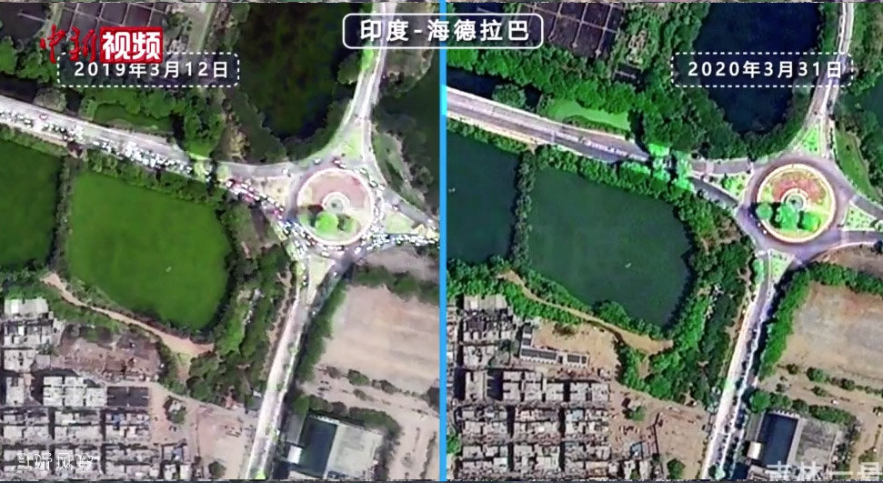 吉林一号拍下疫情前后的世界