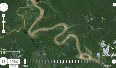 借助谷歌卫星地图观察世界30年来的巨大变迁 - 壹忧舍