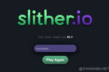 网页版小游戏:贪吃蛇多人联机 slither.io - 壹忧舍