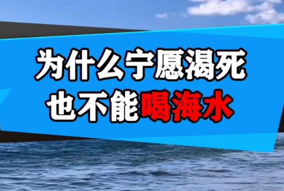 为什么宁愿渴死,也不能喝海水? - 壹忧舍